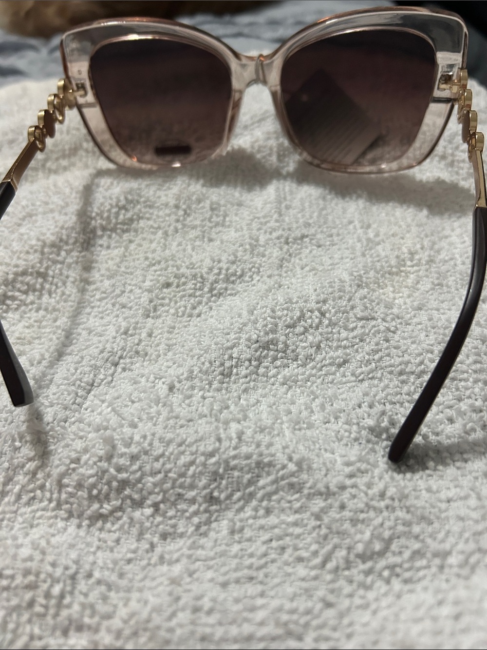 Fendi Transparent Blush Square Sunglasses with Pink Lenses - Picture 4 of 6